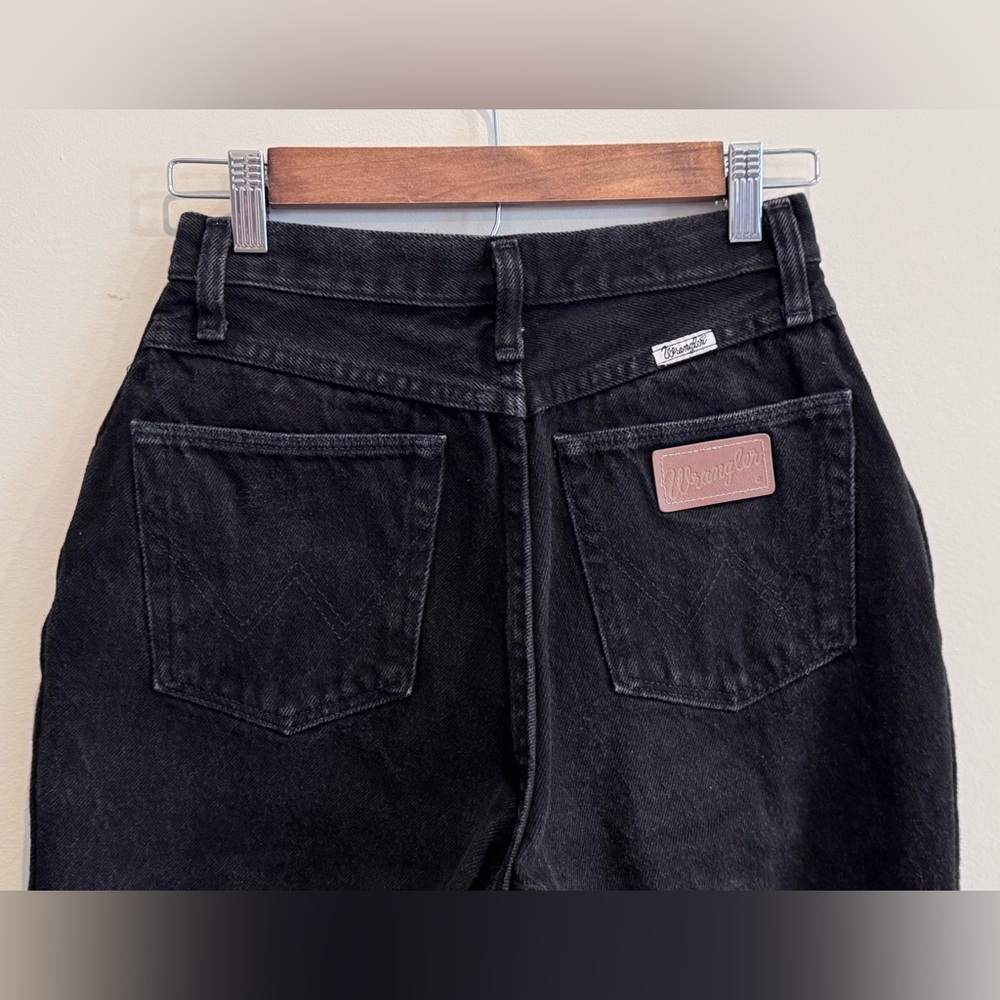 Wrangler Straight Leg Jeans in Washed Black - Picture 5 of 13